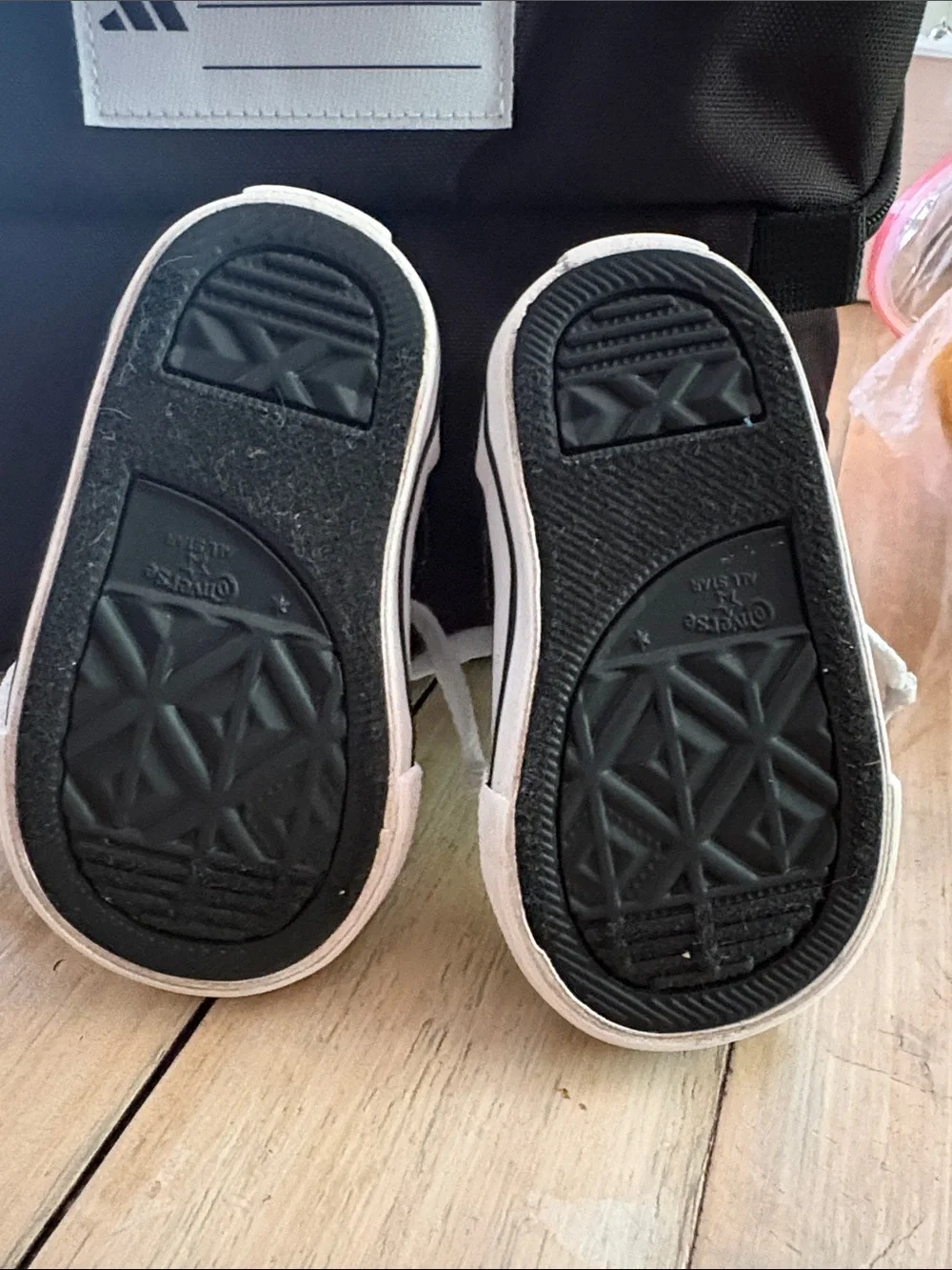 Converse Kids Black & Neon Green High-Top Sneakers